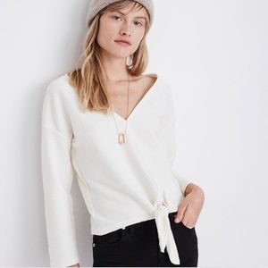 Madewell Texture & Thread Tie Front Shirt NWT